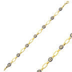 Altın Nazar İşlemeli Bileklik 3,91 Gram