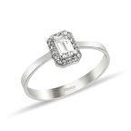 Altın Baget Yüzük 1,24 Gram