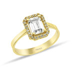 Altın Baget Yüzük 1,7 Gram