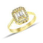 Altın Baget Yüzük 1,65 Gram