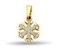 Altın Kar Tanesi Kolye
