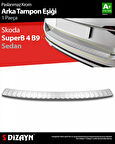 S-Dizayn Skoda SuperB B8 Makyajlı SD Krom Arka Tampon Eşiği 2019-2023