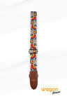 Wagon Straps Vintage Serisi Gitar Askısı - Flower Rainbow