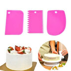 caselka® Pasta Hamur Şekillendirici Spatula Kesici Kazıyıcı Dekoratör Set