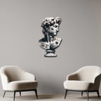 David Heykeli Metal Tablo 50x80 cm