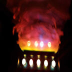 Profesyonel Alev Lambası İpek Kumaşlı Alev Lambası Alev Makinesi 146 Cm Dev Alev Boyu Yılbaşı Işıkları