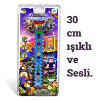 30 cm Işıklı ve Sesli Pixel Kılıç – Oyuncak LED Efektli Balyoz – Çocuk Oyuncak Balyoz