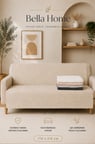 Bella Home Focus Koltuk Örtüsü | 170x215 cm | Yumuşak Peluş Dokulu | Dekoratif Çok Amaçlı Koltuk Şalı
