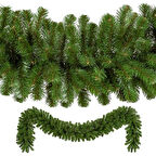 VIP  2.50 METRE 32 CM ÇAP YEŞİL GARLAND YEŞİL ÇAM DALI YILBAŞI SÜSLERİ GREEN GARLAND DECOR CHRİSTMAS
