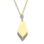 Altın Taşlı Set Kolye