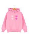 Kız Çocuk Sweatshirt Kapüşonlu Polarlı