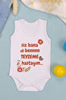 Pamuklu Teyzeme Hastayım Baskılı Çıtçıt Body Zıbın