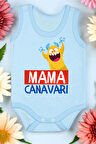 Mama Canavarı Baskılı Pamuk Atlet Zıbın