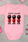 %100 Pamuk Squid Game Baskılı Omuz Çıt Çıt Zıbın