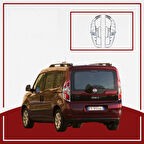 UNC  Fiat Doblo Stop Çerçevesi 2015- ABS Krom