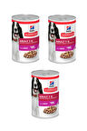Hill's Science Plan Biftekli Yetişkin Köpek Konserve Maması 370 Gr. X 3 Adet