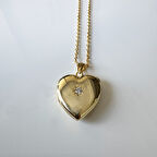 Masaliko L Kalp Şık İthal Gümüş Kolye Ms3162, 925 Ayar Gümüş, Resim ve İsim Yazılan Kolye