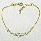 Masaliko Melo 1 Gümüş Bileklik Ms3654, 925 Ayar Gümüş, İthal Ürün, Altın Kaplama