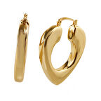 Masaliko Lui S 4 Kalp Şarnel Gümüş Küpe Ms3722, 925 Ayar Kadın Gümüş Küpe, İthal Ürün