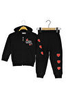 Kız Çocuk İkili Takım Kapüşonlu