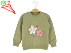 Kız Çocuk Sweatshirt Yıldız Baskılı