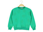 Kız Çocuk Sweatshirt Yaprak Baskılı