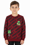 Erkek Çocuk Sweatshirt Minecraft Baskılı