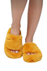 Ekstra Yumuşak Tüylü Kadın Terlik SARI