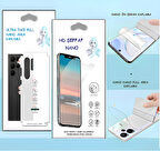 Huawei MATE 40 E PRO 5G - NANO Ekran Koruyucu HD Şeffaf  + NANO Arka Kaplama SET Ultra İnce Esnek