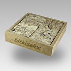 Bitkiselce El Yapımı Kahve Sabunu 450 gr. 4 Kalıp