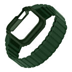 Apple Uyumlu Watch Series 10 / 11 Kılıf 46mm KD-142 Airbag Tasarımlı Kasa Koruyuculu Silikon Kordon