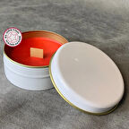 Uretti - Ayşe 7362 - El Yapımı Amber Kokulu Metal Kutuda Mum - 3 x 7 cm