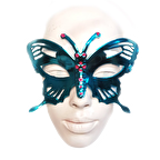 MASKE KELEBEK MAVİ METALİK