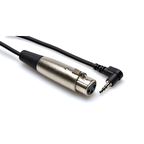 HOSA XLR (F)  3.5 mm TRS (M) Mikrofon kablosu, 30 cm.