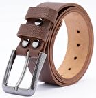 Premium % 100 Hakiki Vejetal Dayanıklı Deri Kemer, Döküm Toka, Tamamen El Yapımı Kopmaz Çatlamaz