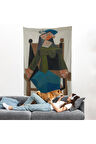 Pablo Picasso - Koltukta Oturan Soyut Kadın Duvar Örtüsü-7295