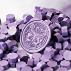 Mühür Mumu 50 Davetiye İçin 150 Boncuk Model: 55 Lavanta