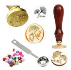 Mektup Damga Mühürü Gingko + 30 Mühür Mumu + Eritme Kaşığı