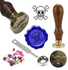 Mektup Damga Mühürü Korsan + 30 Mühür Mumu + Metal Kaşık