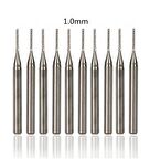 Tungsten Karbür PCB Kesme CNC Freze Ahşap İşleme 1.0mm 10 Adet 