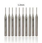 Tungsten Karbür PCB Kesme CNC Freze Ahşap İşleme 1.2mm 10 Adet