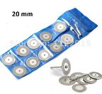 Dremel İçin Mini Elmas Taşlama Kesme Tekerlek Disk Testere 10 Adet 20 mm 