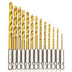 HSS Tungsten Karbür Matkap Uç 13 lü Set 1/4 Hex Shank 1.5-6.5mm 
