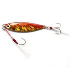 Metal Demir Plaka Tüy deniz Gövde 1 Kanca ve Kuyrukta 3 İğneli Keskin Kanca 15g