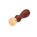 Mührü Mumu Damga 40mm Yuvarlak Boş Bakır Kafa + Gül Ağacı Sap 