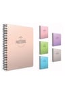 Gıpta Pastoral Spiralli Plastik Kapak Defter A4 200 Yaprak Çizgili 5554 (Karışık Renk 1 Adet)