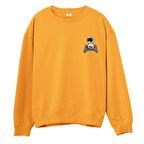 Astro-3 Baskılı Sweatshirt-Portakal