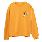 Astro-9 Baskılı Sweatshirt-Portakal