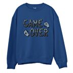 Game Over Sweatshirt-Royal Mavi
