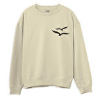 Gull  Baskılı Krem Sweatshirt